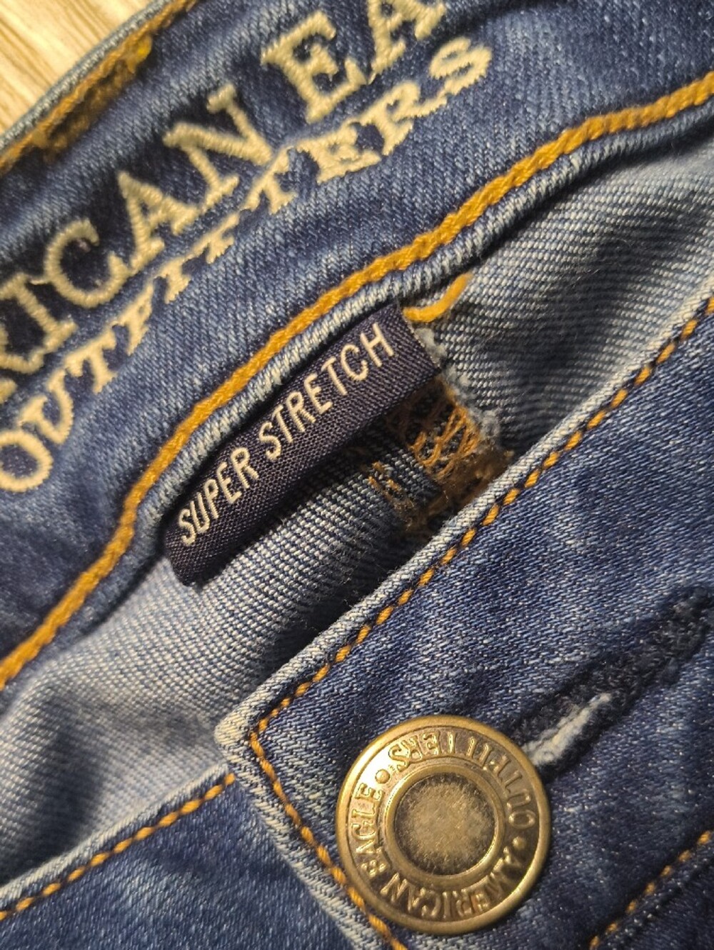 S1150 Mid Rise Stretch Jegging w/31" Inseam👖American Eagle Women's Size 14 Jean - Picture 6 of 8